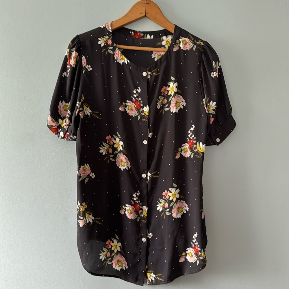 Loft crew neck blouse